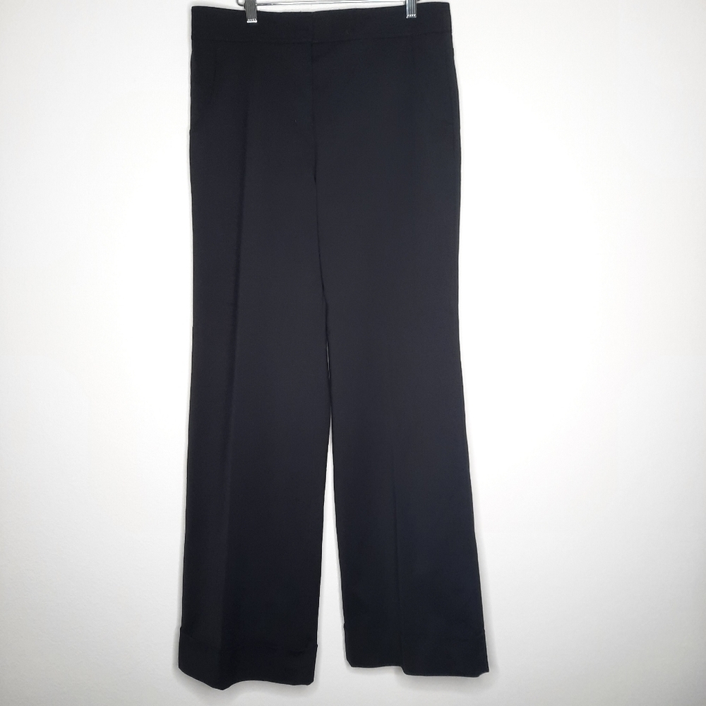 Derek Lam Black Wide Leg Dress Trouser 10